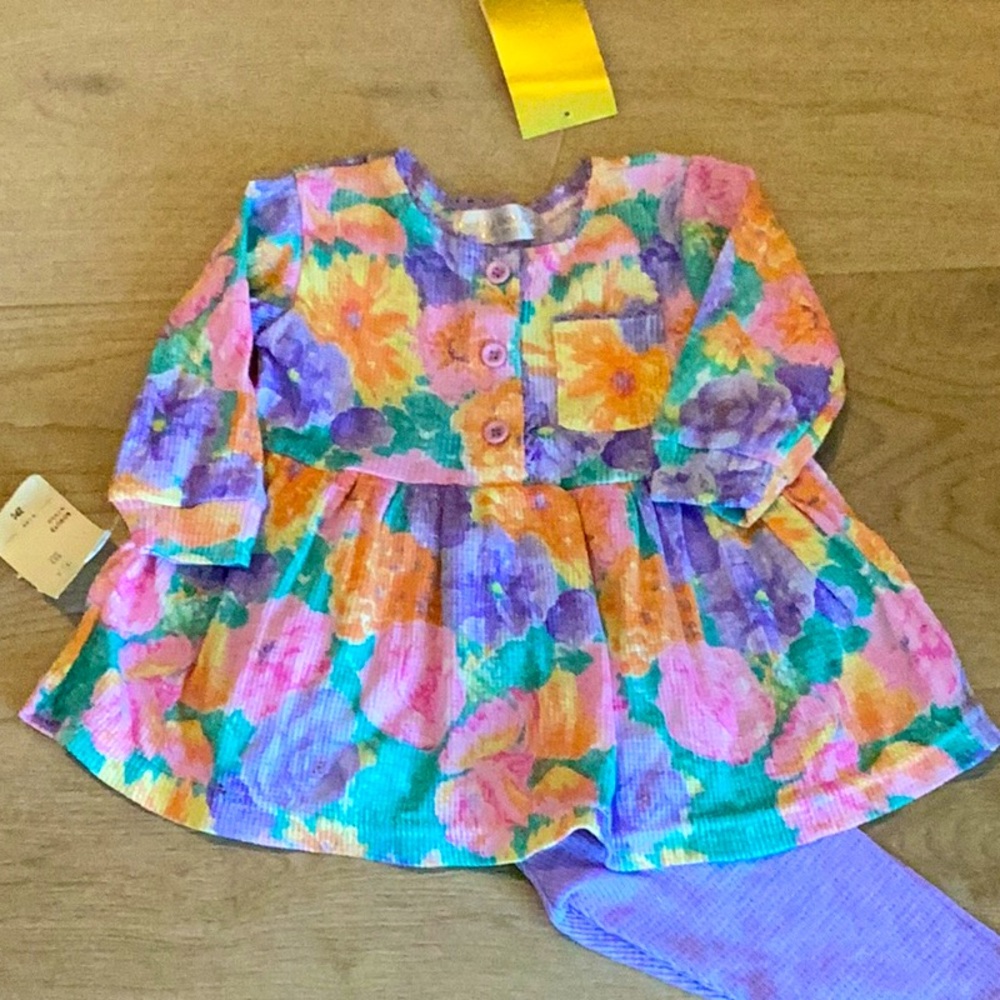 Baby Beluga Floral Baby Dress 2 piece